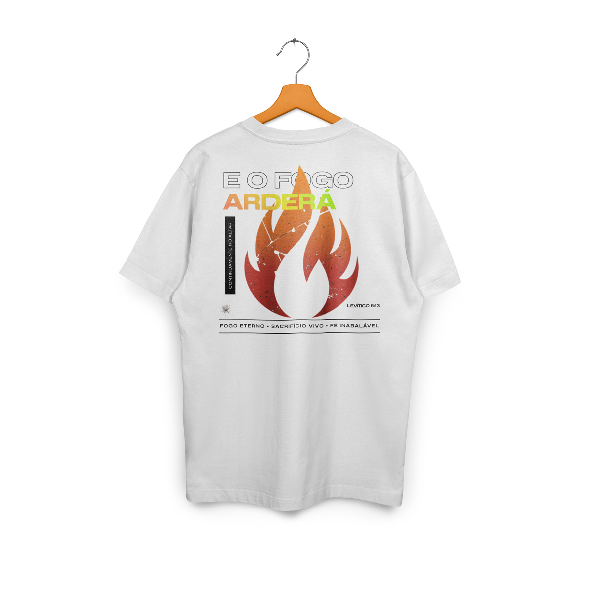 Oversized Fogo no Altar Branco